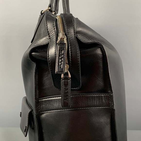BALLY Black Leather Top Handles Tote Bag - Picture 7 of 11